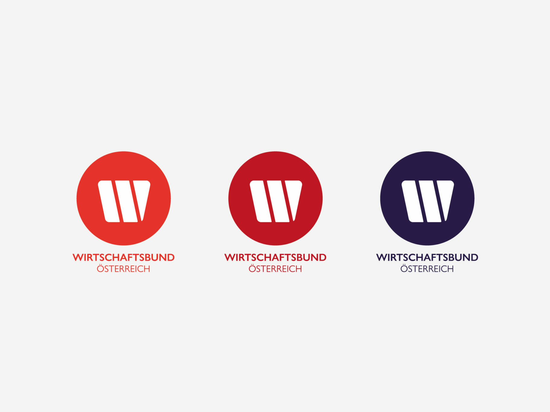 Wirtschaftsbund-Logo Varianten.