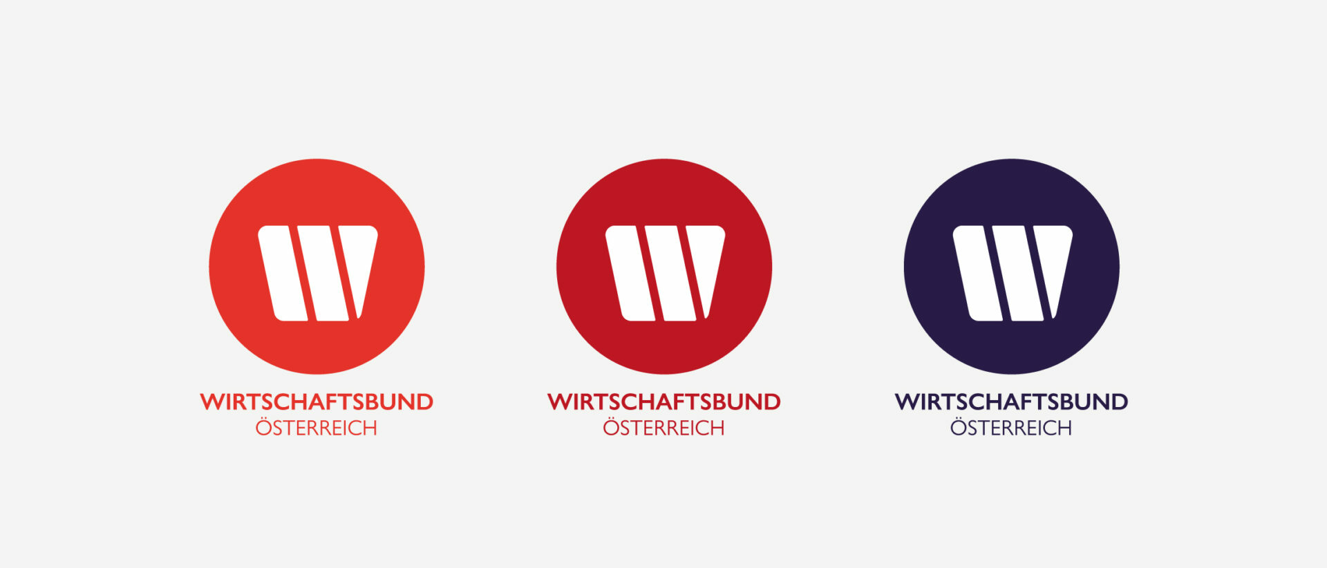 Wirtschaftsbund-Logo Varianten.