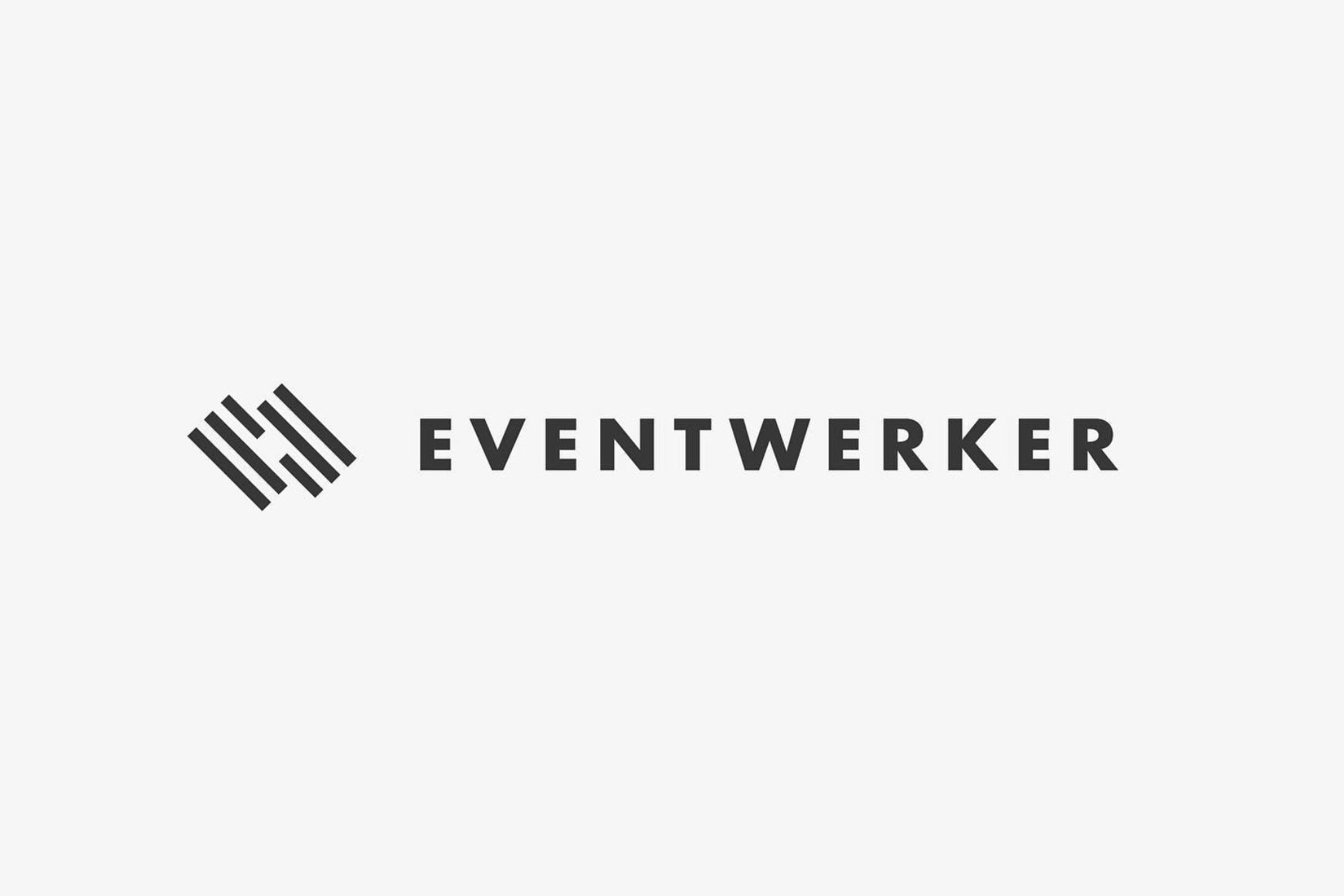 Logoauswahl fuer Eventwerker bestehend aus einem abstrakten Symbol und dem Schriftzug Eventwerker.